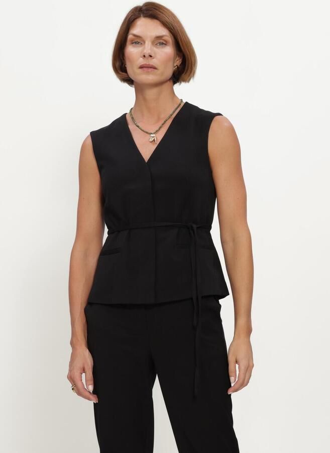 OBJECT Dames Blazers Objlisa Re Tie Waistcoat Noos Zwart