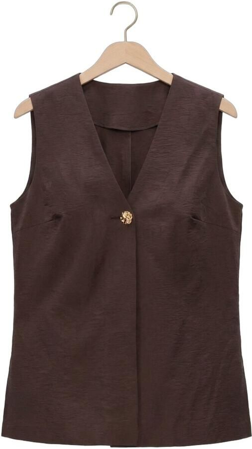 OBJECT Dames Blazers Objlisa Yui S l Lo Waistcoat Bruin - Foto 4