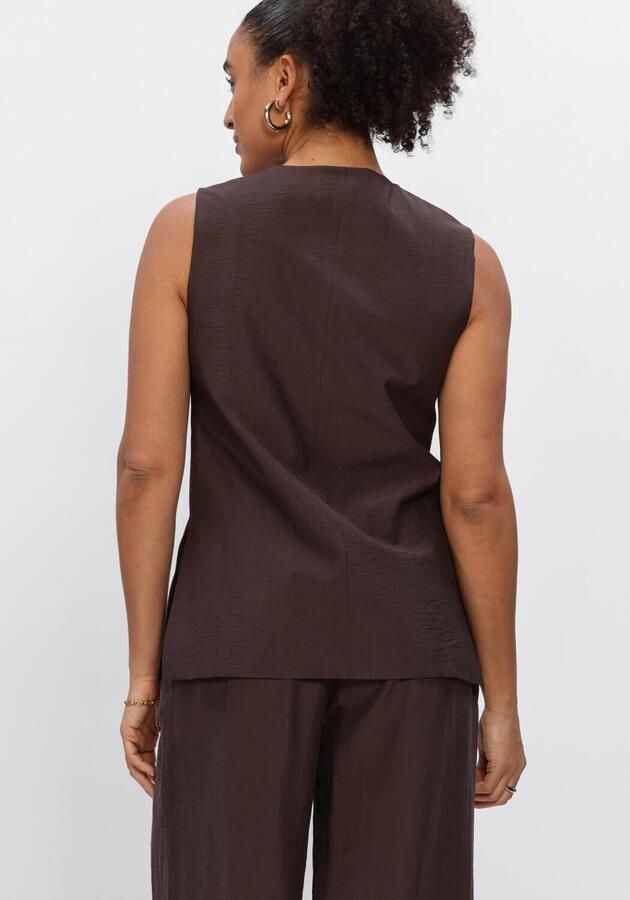 OBJECT Dames Blazers Objlisa Yui S l Lo Waistcoat Bruin - Foto 2