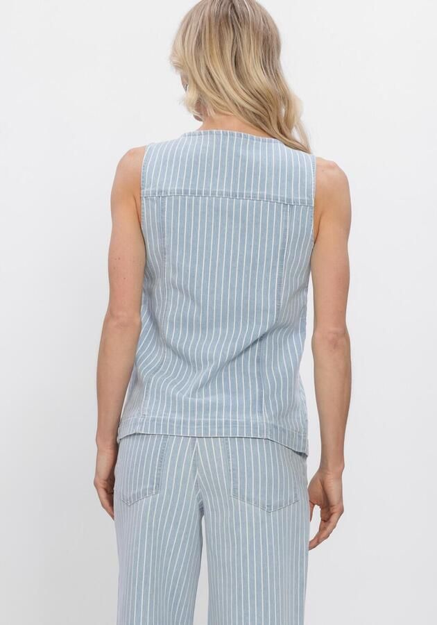 OBJECT Dames Blazers Objsanni S l Re Denim Waistcoat Lichtblauw - Foto 2