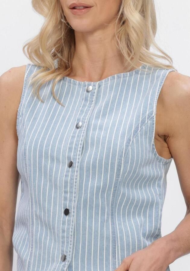 OBJECT Dames Blazers Objsanni S l Re Denim Waistcoat Lichtblauw - Foto 3