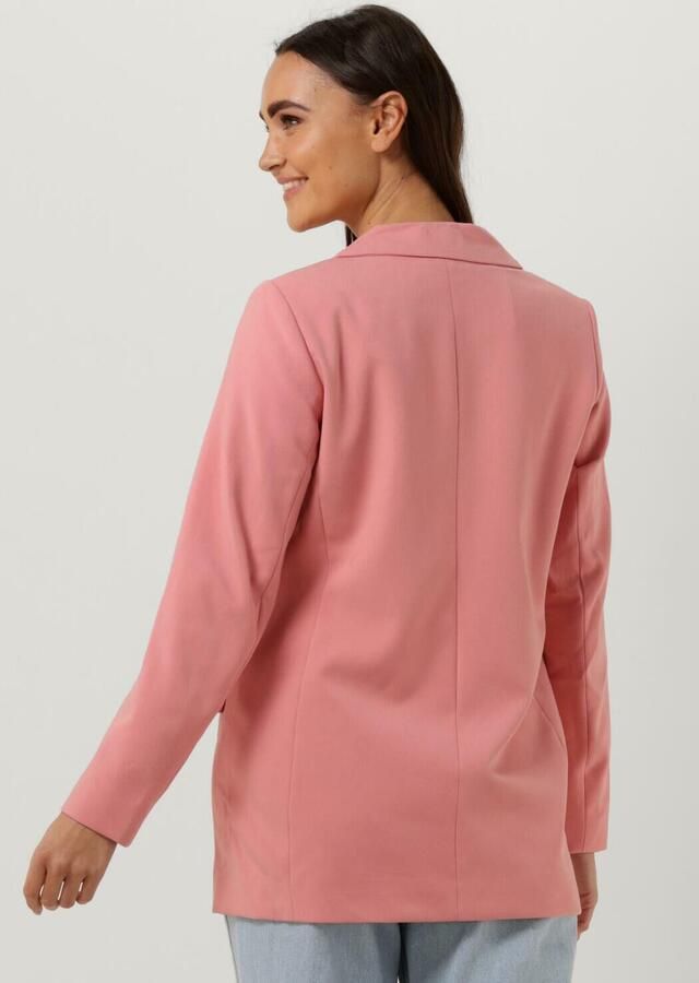 OBJECT rechtvallende blazer OBJSIGRID van gerecycled polyester roze