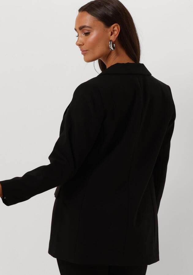 OBJECT rechtvallende blazer OBJSIGRID van polyester zwart - Foto 2