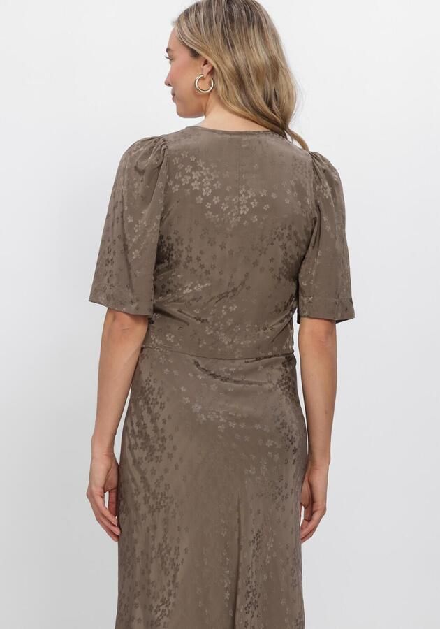 OBJECT Dames Blouses Objbela Re S s Top Taupe - Foto 2