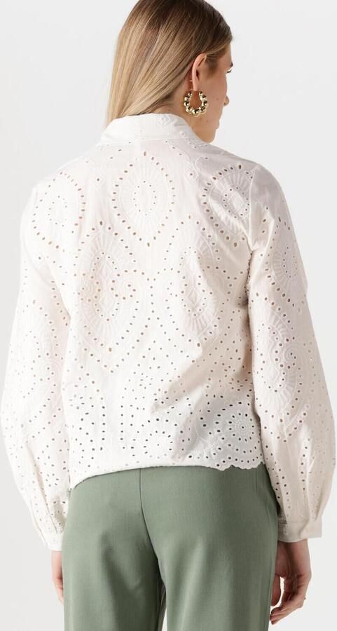 OBJECT Dames Blouses Objbitten L s Re Shirt Wit - Foto 3