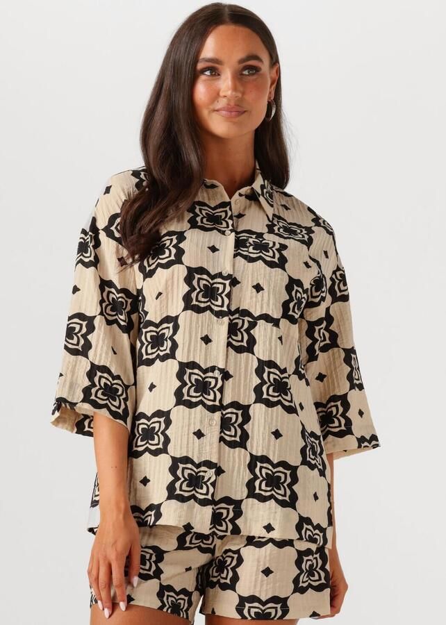 OBJECT Dames Blouses Objella 3 4 Shirt 138 Beige - Foto 4