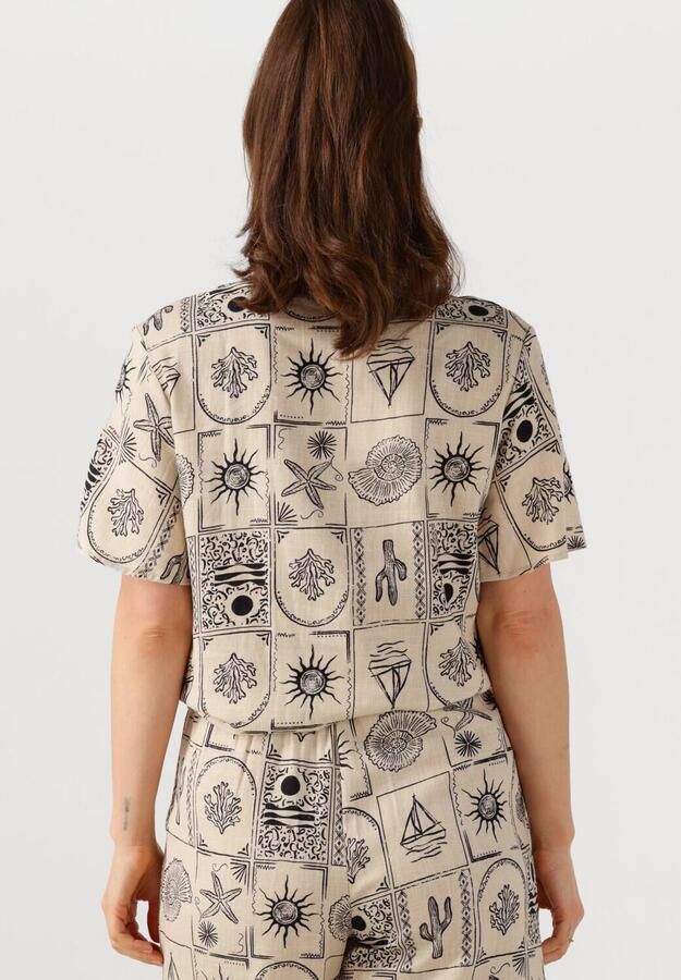OBJECT Dames Blouses Objember Re S s Tie Shirt 139 Ecru - Foto 3