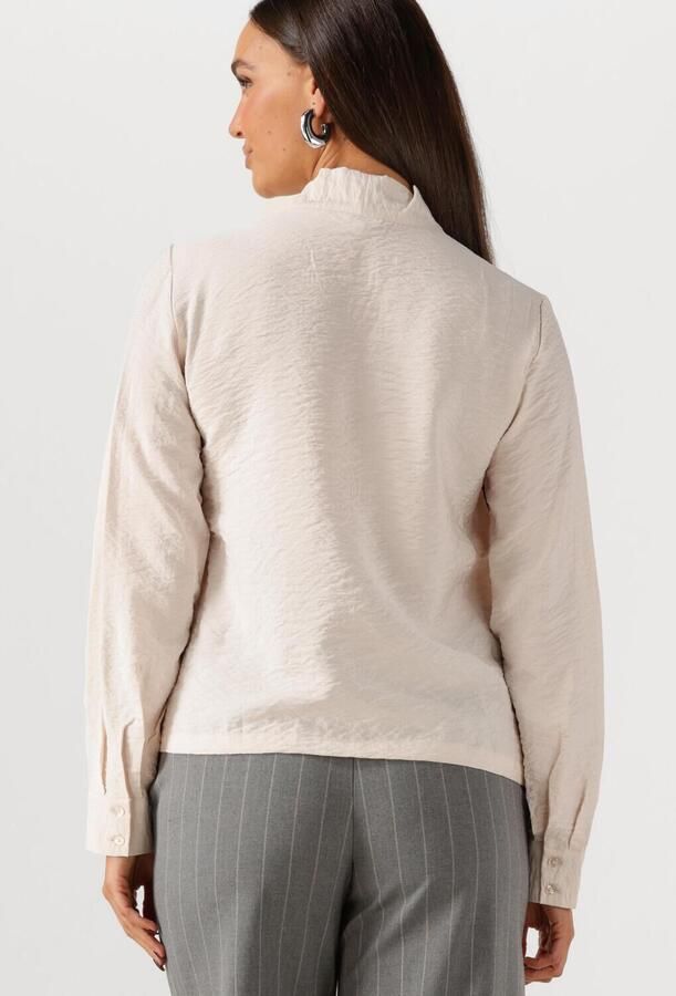 OBJECT Dames Blouses Objjacira L s Re Bow Shirt Creme - Foto 3
