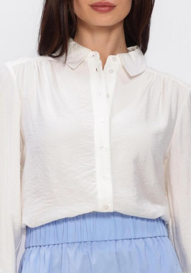 OBJECT Dames Blouses Objjuni L s Re Shirt Gebroken Wit - Foto 4