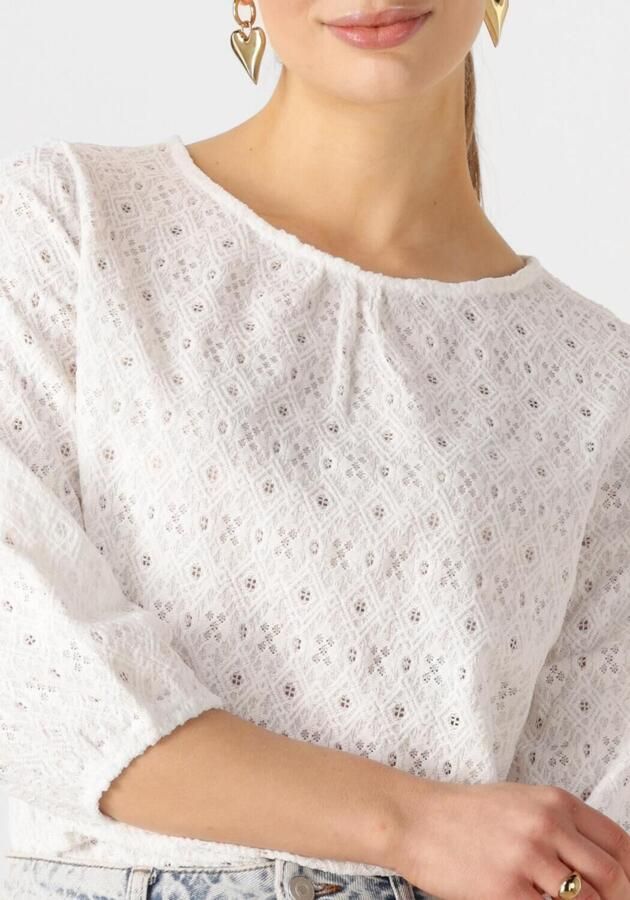 OBJECT Dames Blouses Objlaila 3 4 Re Top Wit - Foto 2