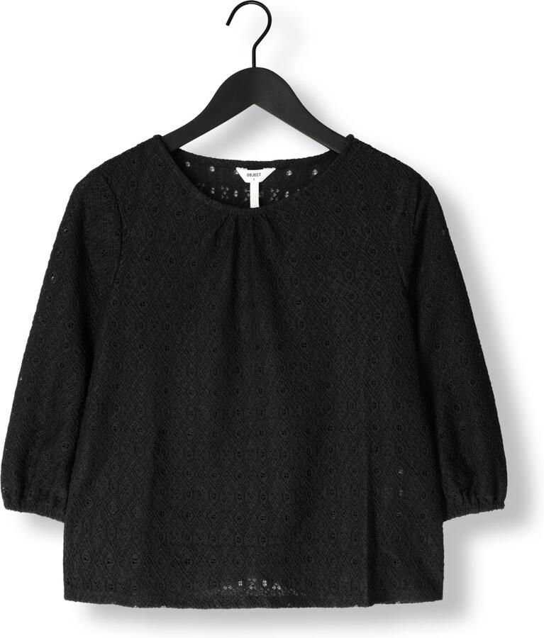 OBJECT Dames Blouses Objlaila 3 4 Re Top Zwart
