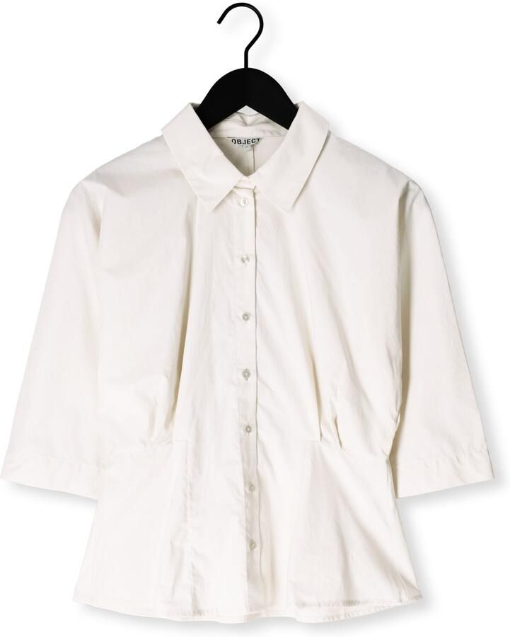 OBJECT Dames Blouses Objmerle Hope 3 4 Re Shirt Gebroken Wit - Foto 2