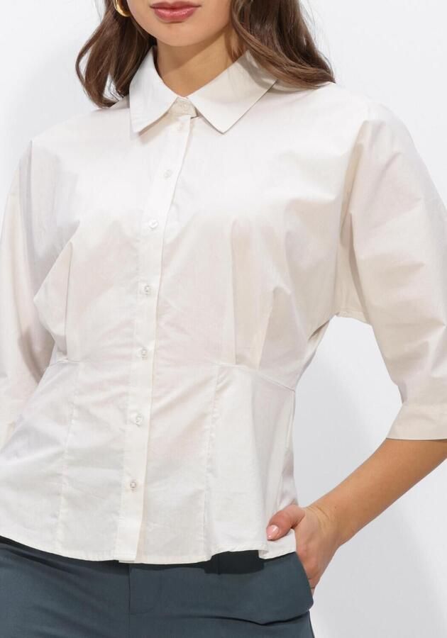 OBJECT Dames Blouses Objmerle Hope 3 4 Re Shirt Gebroken Wit - Foto 4