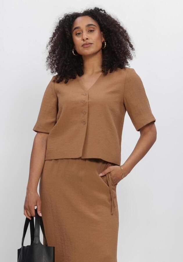 OBJECT Dames Blouses Objrini Mathilda 2 4 Lo Blazer 145 Nd Bruin