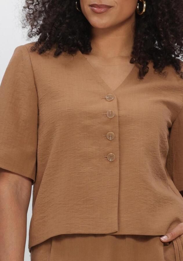 OBJECT Dames Blouses Objrini Mathilda 2 4 Lo Blazer 145 Nd Bruin - Foto 3