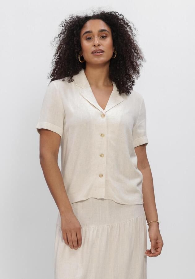 OBJECT Dames Blouses Objsanne S s Re Shirt Ecru