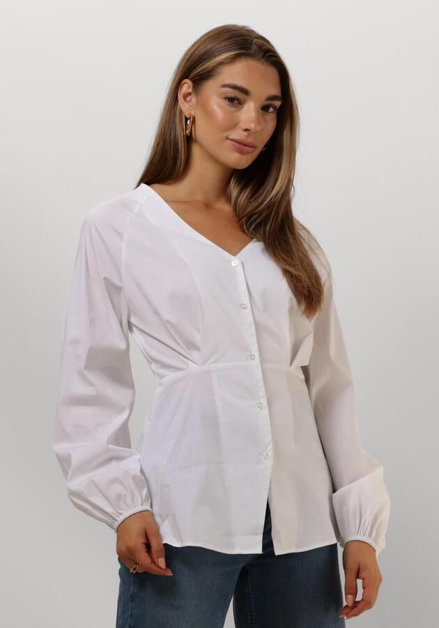 OBJECT Dames Blouses Objtutta Sculpture Fit Ls Shirt D Div Wit - Foto 4