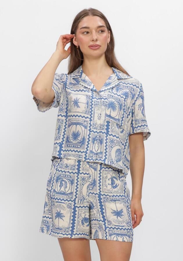 OBJECT Dames Blouses Objvima S s Re Shirt Ecru