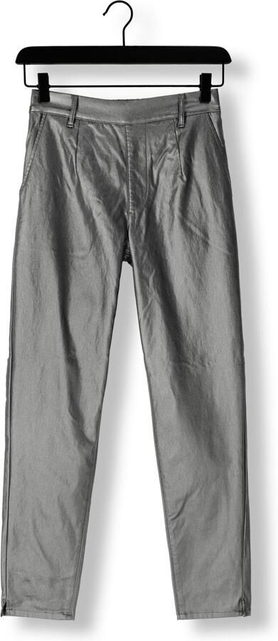 Object Grijze Coated Pantalon voor Vrouwen Gray Dames - Foto 2