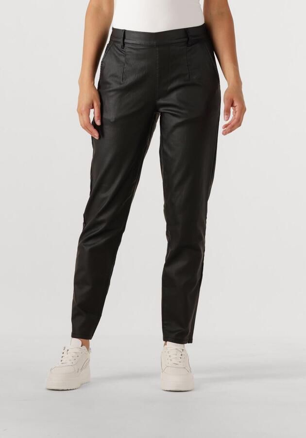 OBJECT Dames Broeken Objbelle Lisa Coated Pant Noos Zwart - Foto 4