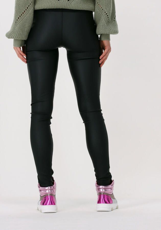 OBJECT Dames Broeken Objbelle Mw Coated Leggings No Zwart