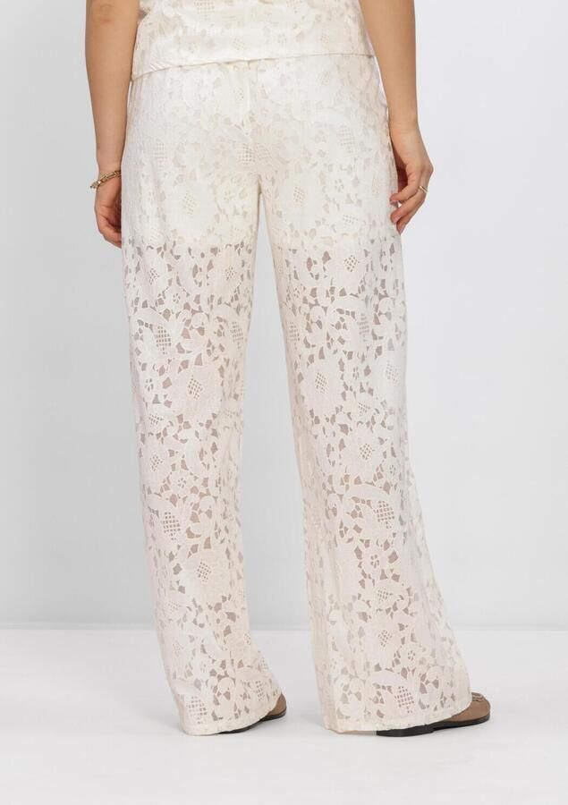 OBJECT Dames Broeken Objbianca Mw Wide Pant Creme