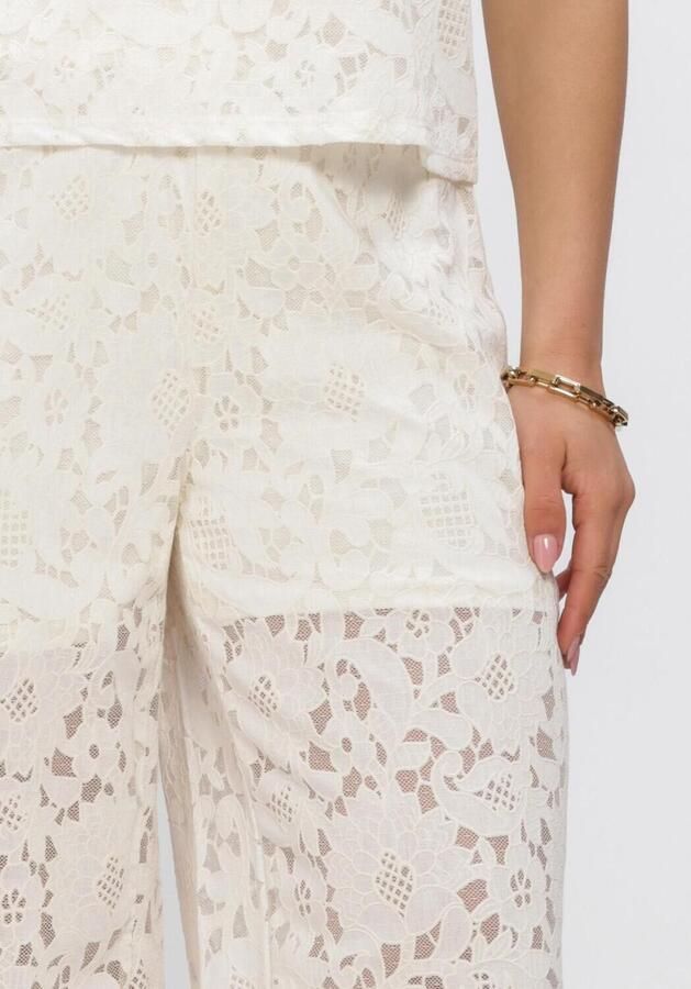 OBJECT Dames Broeken Objbianca Mw Wide Pant Creme - Foto 2