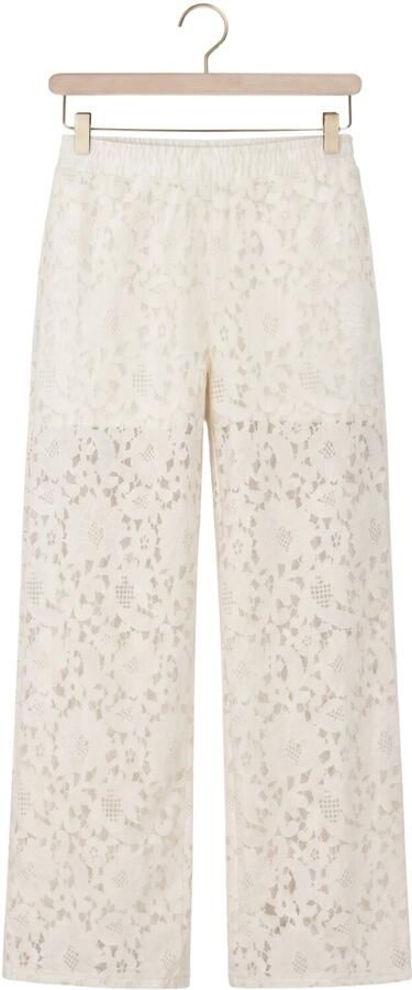 OBJECT Dames Broeken Objbianca Mw Wide Pant Creme - Foto 3