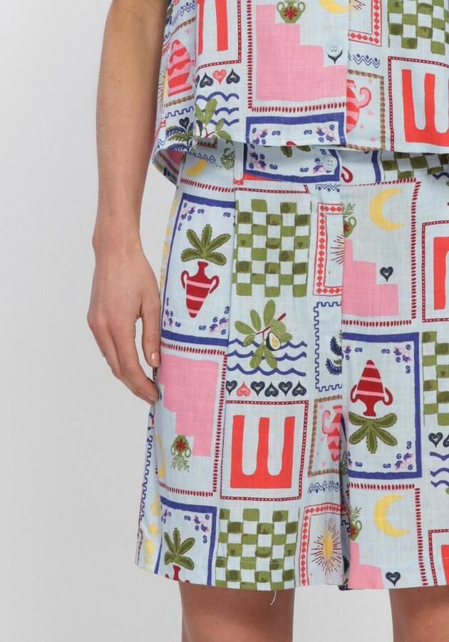 OBJECT Dames Broeken Objedie H w Shorts Multi - Foto 4