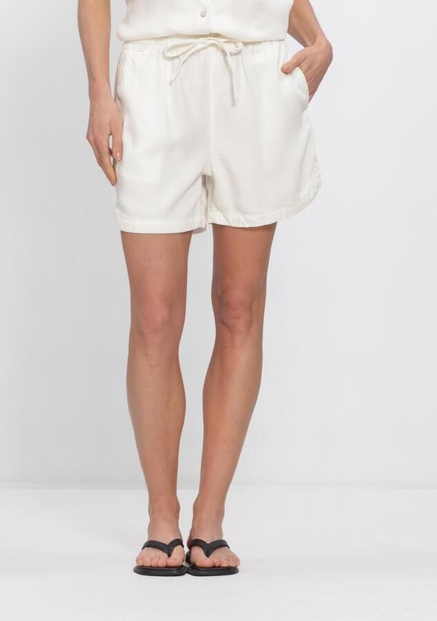 OBJECT Dames Broeken Objframe Re Mw Shorts Gebroken Wit