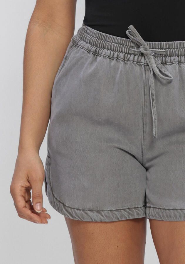 OBJECT denim straight regular waist short grey denim - Foto 4