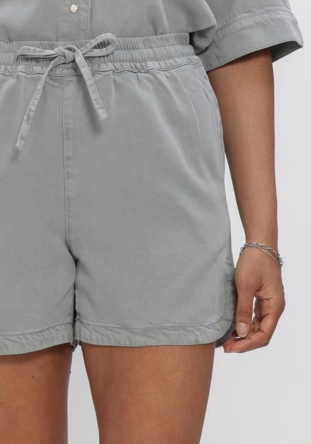 OBJECT Dames Broeken Objframe Re Mw Shorts Noos Lichtgrijs - Foto 4