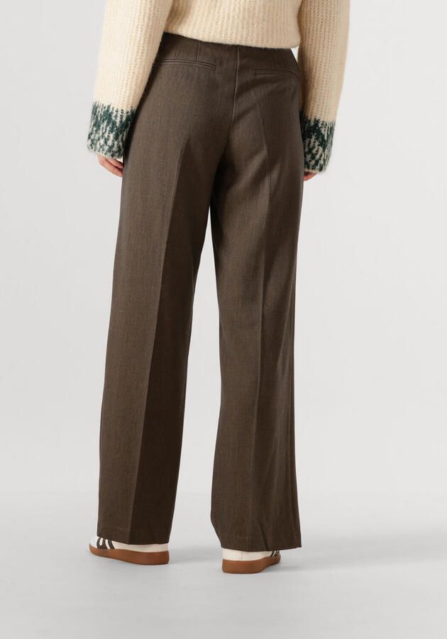 OBJECT Dames Broeken Objkara Hw Straight Pant 142 Bruin - Foto 2