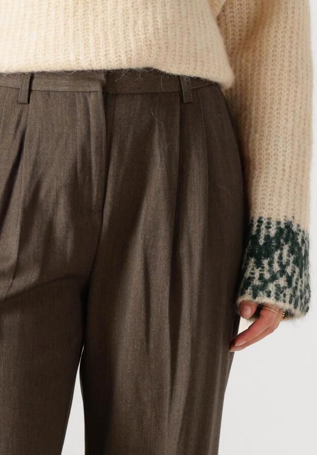 OBJECT Dames Broeken Objkara Hw Straight Pant 142 Bruin - Foto 3