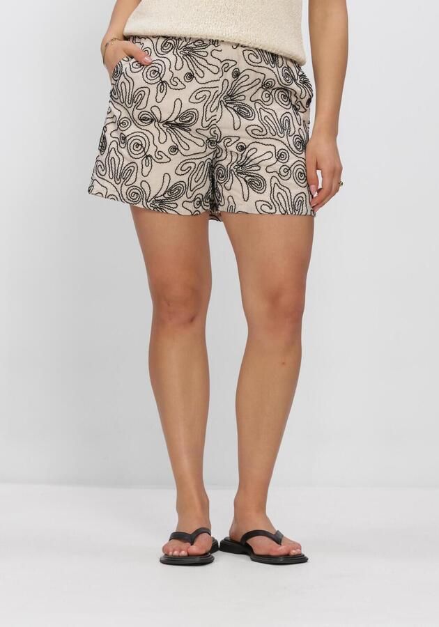 OBJECT Dames Broeken Objkerry Hw Shorts Ecru