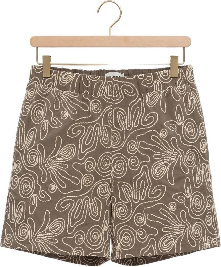 OBJECT Dames Broeken Objkerry Hw Shorts Khaki - Foto 2
