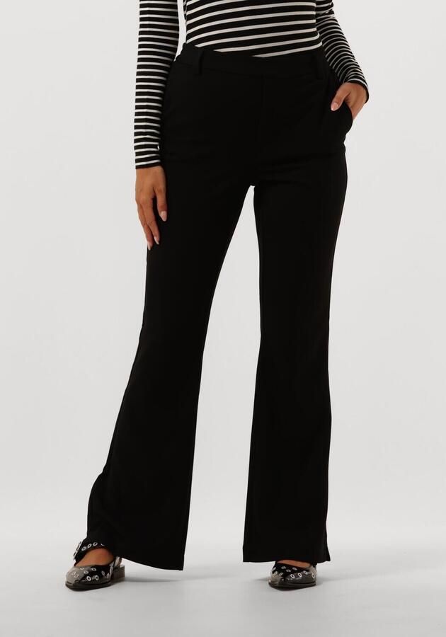 OBJECT Dames Broeken Objlisa Mw Flared Pants Zwart - Foto 3