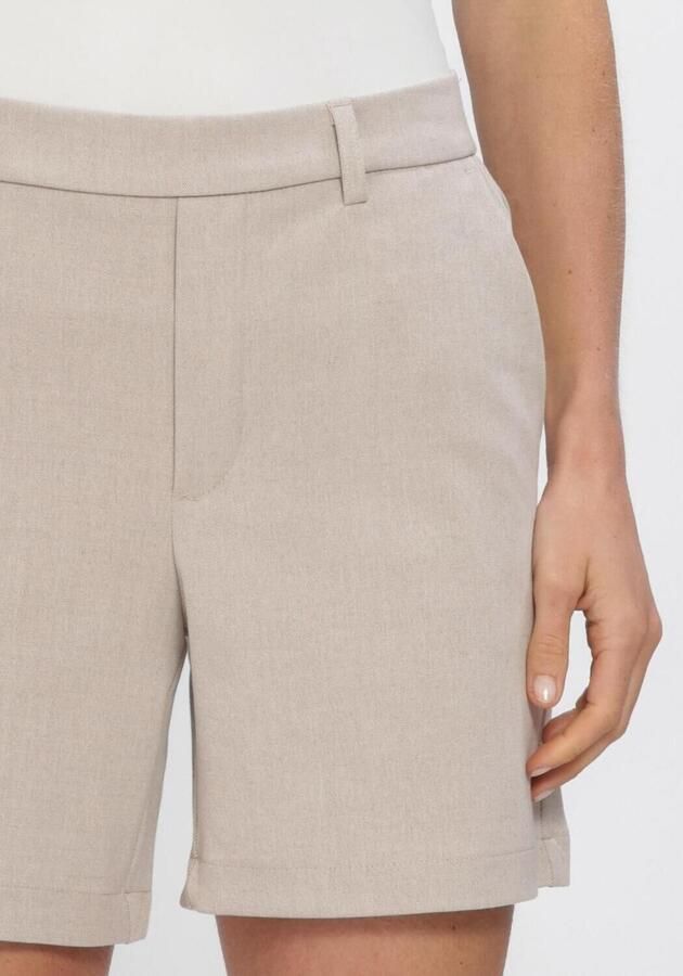 OBJECT Dames Broeken Objlisa Mw Re Shorts Beige - Foto 4