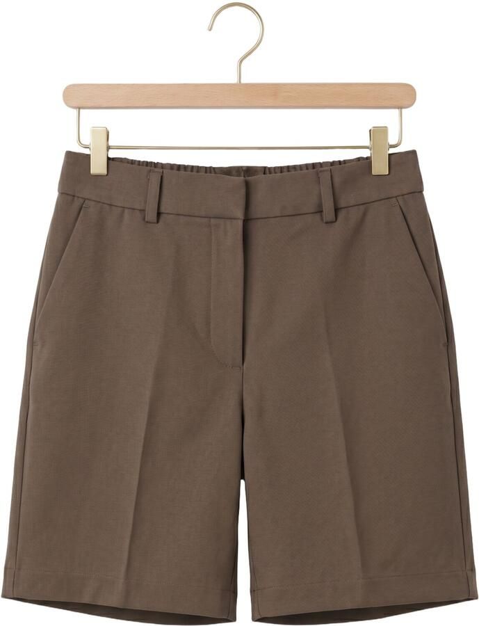 OBJECT Dames Broeken Objlisa Mw Re Shorts Taupe - Foto 2