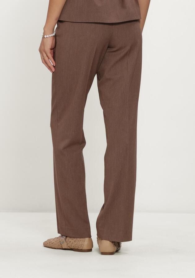 OBJECT Dames Broeken Objlisa Mw Straight Pant Noos Bruin - Foto 2