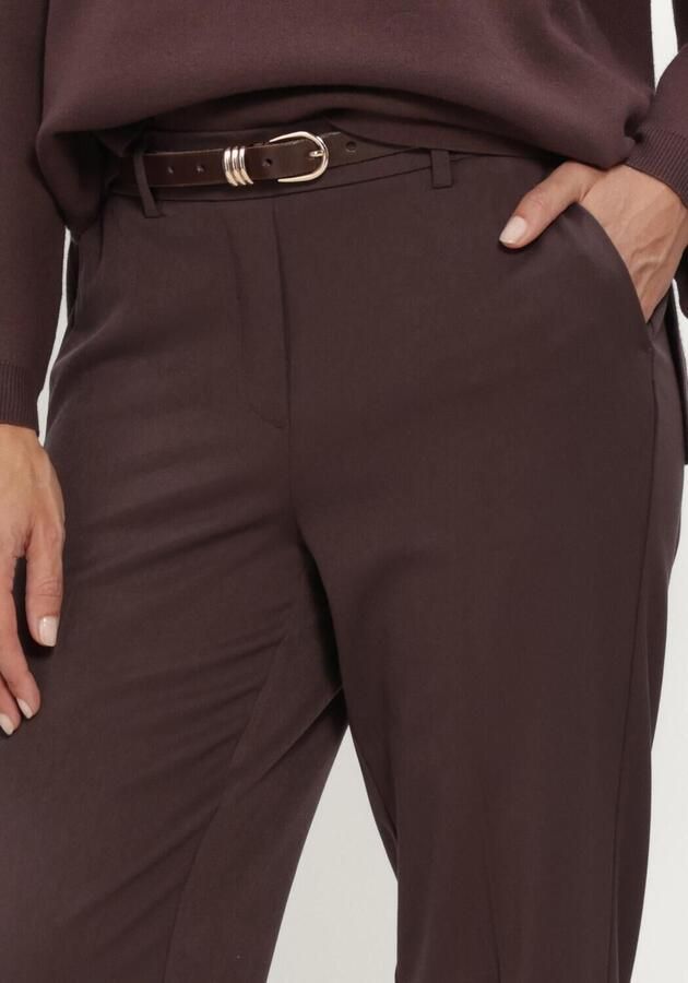 OBJECT Dames Broeken Objlisa Mw Straight Pant Noos Bruin - Foto 3