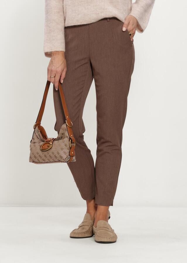 OBJECT Dames Broeken Objlisa Slim Pant Noos Bruin
