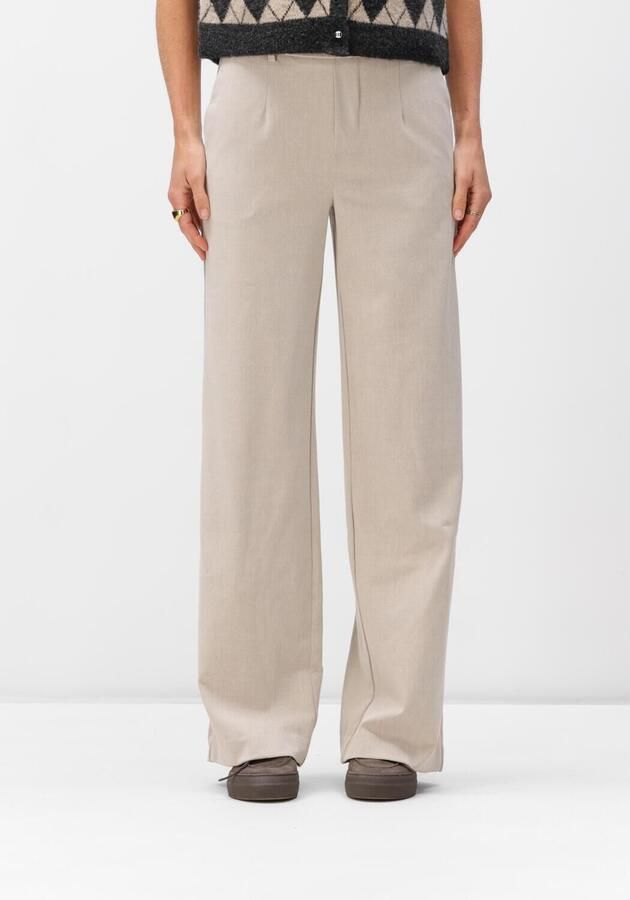 OBJECT Dames Broeken Objlisa Wide Pant Beige