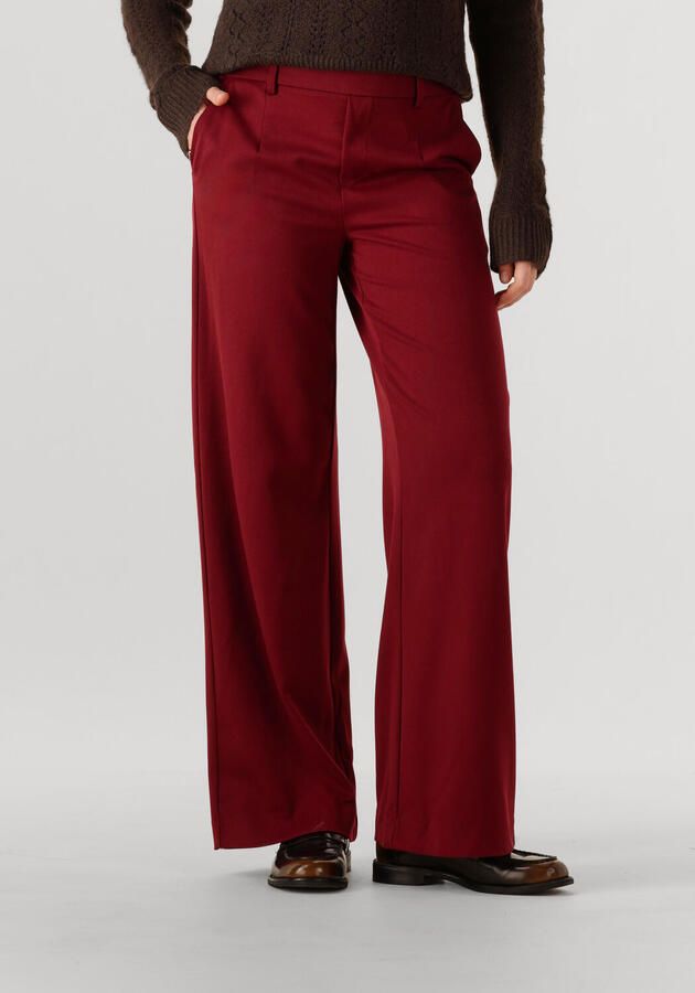 OBJECT Dames Broeken Objlisa Wide Pant Bordeaux - Foto 4
