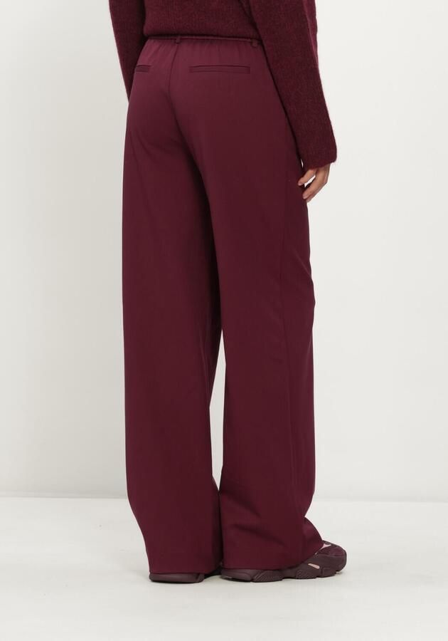 OBJECT Dames Broeken Objlisa Wide Pant Bordeaux - Foto 2