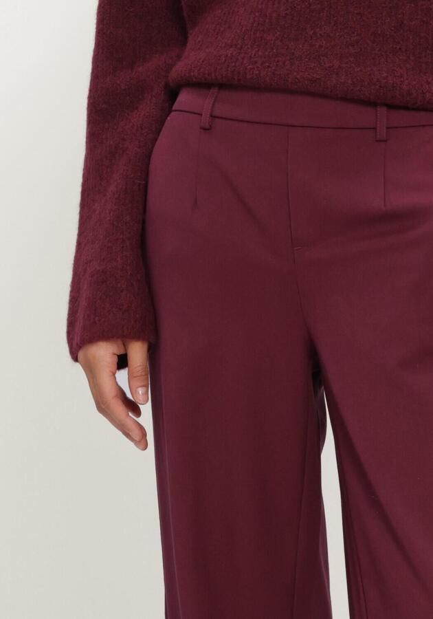 OBJECT Dames Broeken Objlisa Wide Pant Bordeaux - Foto 3