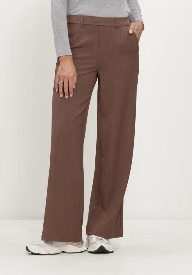 OBJECT Dames Broeken Objlisa Wide Pant Bruin