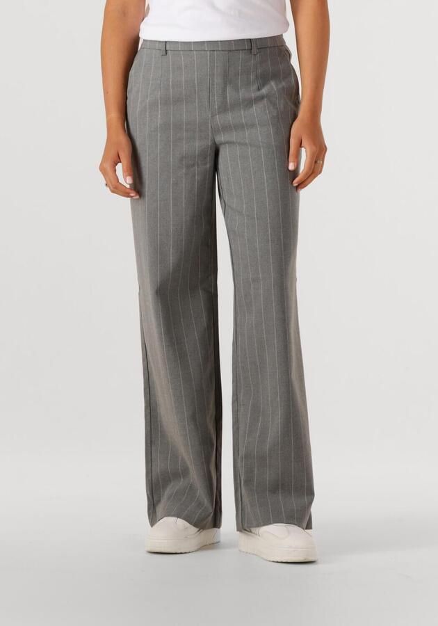 OBJECT Dames Broeken Objlisa Wide Pant Grijs - Foto 4