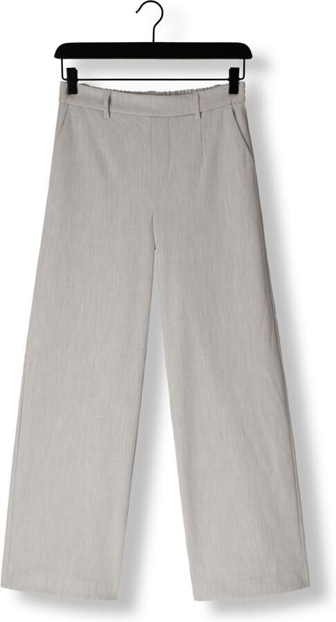 OBJECT Dames Broeken Objlisa Wide Pant Lichtgrijs - Foto 4