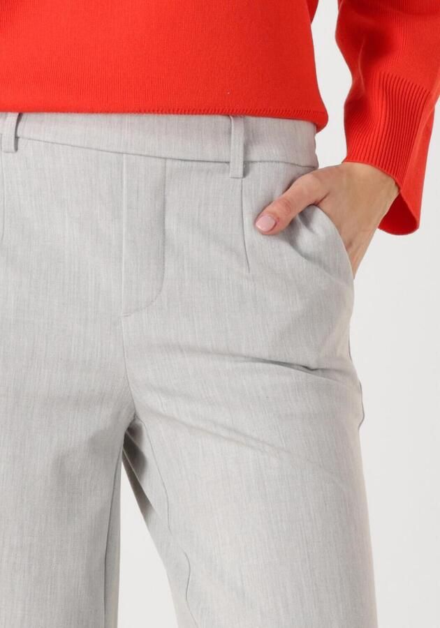 OBJECT Dames Broeken Objlisa Wide Pant Lichtgrijs - Foto 3